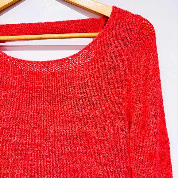 EXGIRLFRIEND Coral open-knit sweater | Lightweight long sleeve pullover | Small* - Picture 4 of 8